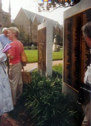 Linda Dalton at Settlers' Cemetery